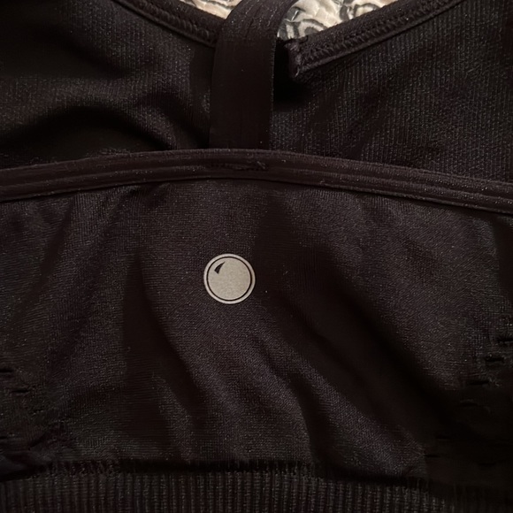 Yogalicious Black Double Strap Seamless Sports Bra Size M - Picture 3 of 4